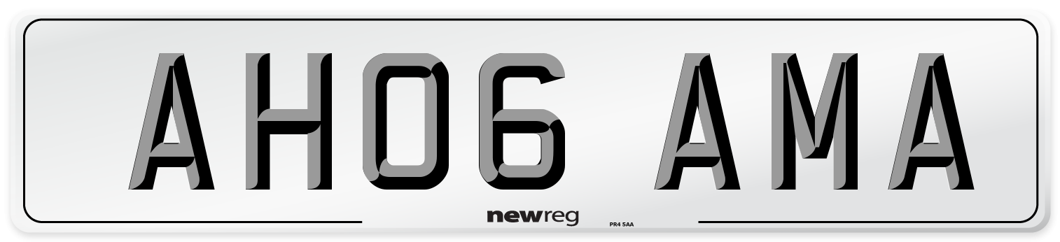 AH06 AMA Number Plate from New Reg